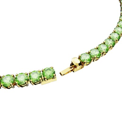 Collier Tennis Swarovski Matrix en métal doré et cristaux Swarovski