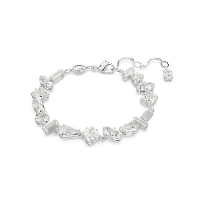 Bracelet Swarovski Mesmera en métal rhodié, cristaux et oxyde de zirconium