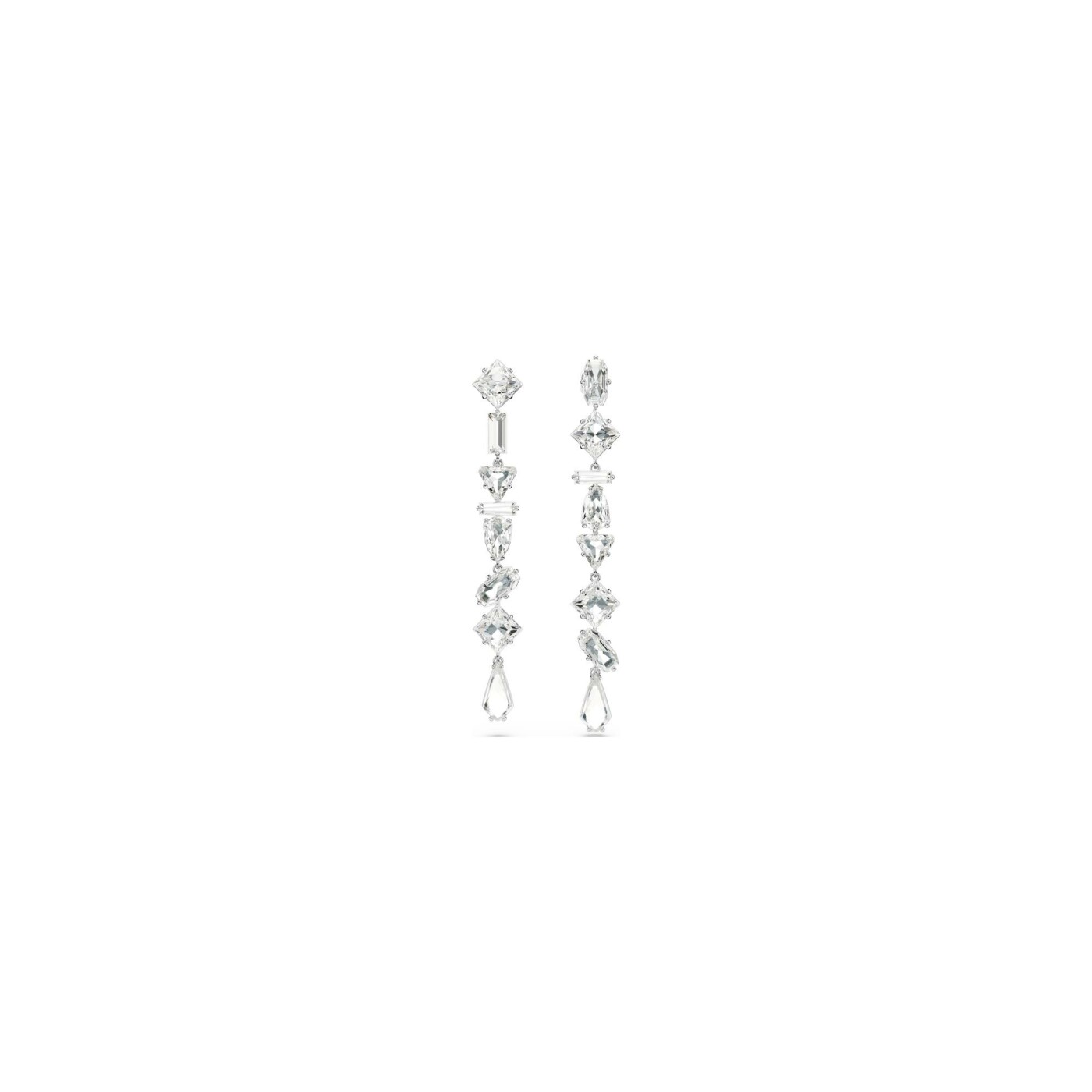 Boucles d'oreilles Swarovski Mesmera en métal rhodié et cristaux