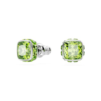 Boucles d'oreilles Swarovski Birthstone en métal rhodié et cristaux Swarovski