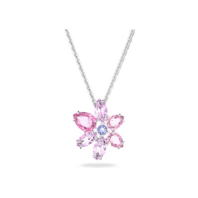 Pendentif Swarovski Gema en métal rhodié et cristaux