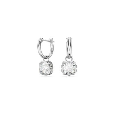 Boucles d'oreilles Swarovski Stilla en métal rhodié, cristaux et oxyde de zirconium