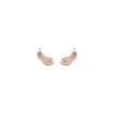 Boucles d'oreilles Swarovski Nice en métal doré rose et cristaux Swarovski