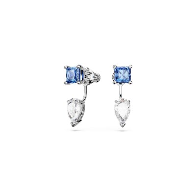 Boucles d'oreilles Swarovski Mesmera en métal rhodié et oxyde de zirconium