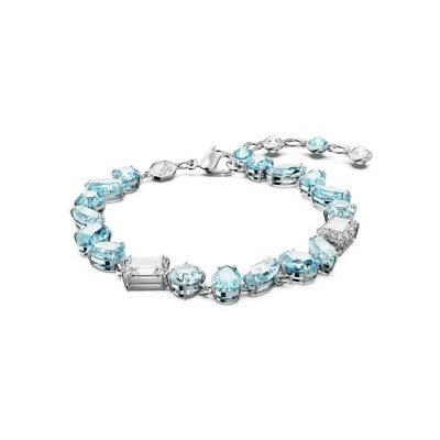 Bracelet Swarovski Gema en métal rhodié et cristaux Swarovski, taille M