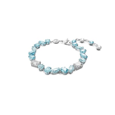 Bracelet Swarovski Gema en métal rhodié et cristaux Swarovski, taille M