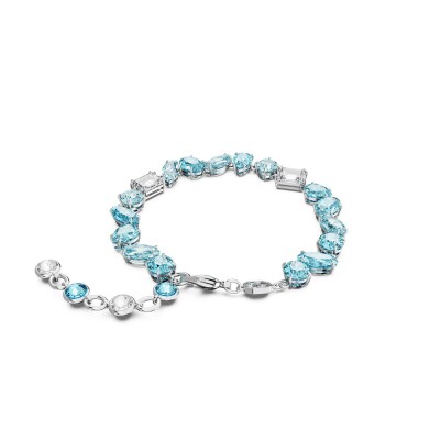 Bracelet Swarovski Gema en métal rhodié et cristaux Swarovski, taille M