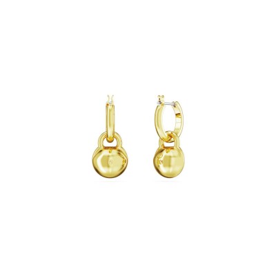 Boucles d'oreilles pendantes Swarovski Dextera en plaqué or et cristaux