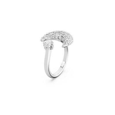 Bague Swarovski Sublima Luna en métal rhodié et cristaux Swarovski, taille 55