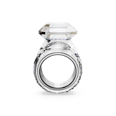 Bague Swarovski Lucent en acier et cristaux Swarovski, taille 60