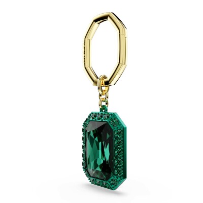 Porte clés Swarovski Lucent en métal rhodié, métal doré et cristaux Swarovski