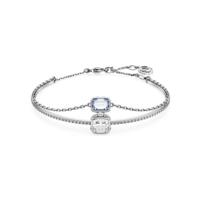 Bracelet Swarovski Stilla en métal rhodié, cristaux et oxyde de zirconium