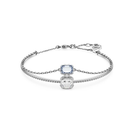 Bracelet Swarovski Stilla en métal rhodié, cristaux et oxyde de zirconium