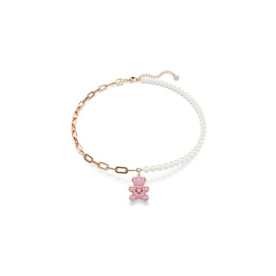 Pendentif Swarovski Teddy en métal doré et cristaux Swarovski