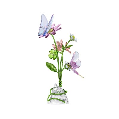 Décoration Swarovski Idyllia Papillon et fleurs en cristaux Swarovski