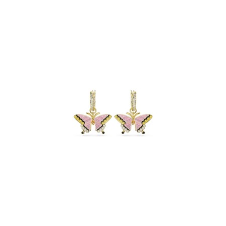 Boucles d'oreilles Swarovski Idyllia en métal doré et cristaux Swarovski