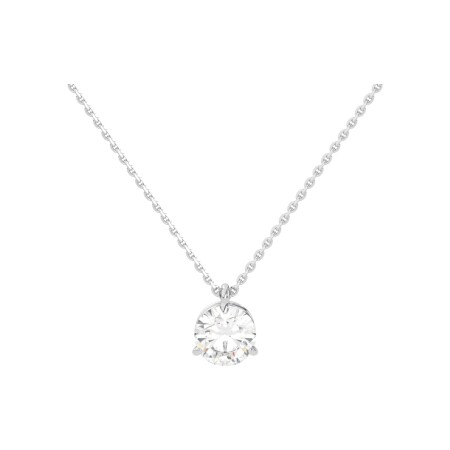 White gold and diamond necklace