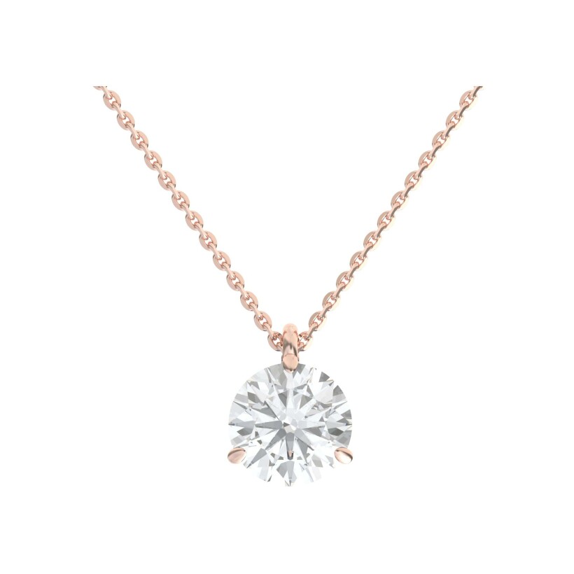 Collier Infini en or rose et diamant