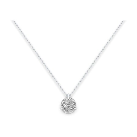 Necklace, white gold, diamond