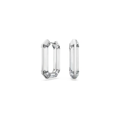 Boucles d'oreilles Swarovski Lucent en métal rhodié et cristaux Swarovski