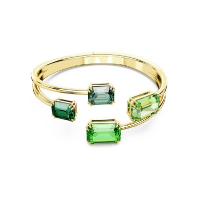 Bracelet Jonc Swarovski Millenia en métal doré et cristaux Swarovski, taille M
