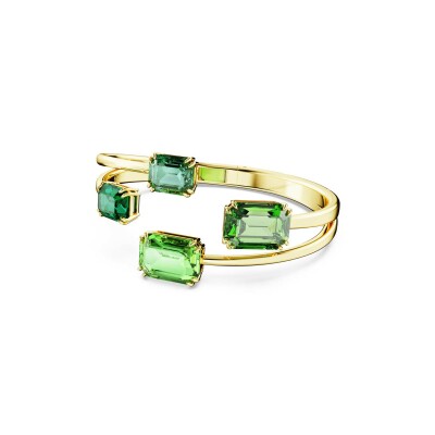 Bracelet Jonc Swarovski Millenia en métal doré et cristaux Swarovski, taille M
