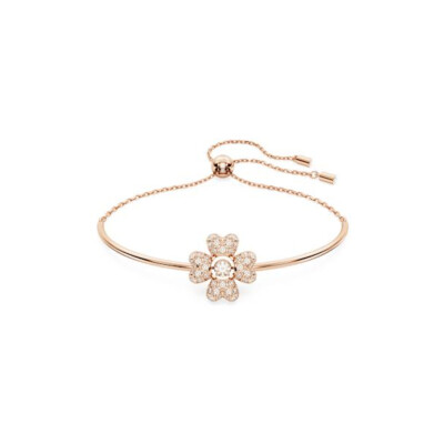 Bracelet Swarovski Idyllia en plaqué or rose, cristaux et oxydes de zirconium