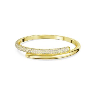 Bracelet Jonc Swarovski Dextera en métal doré et cristaux Swarovski, taille S