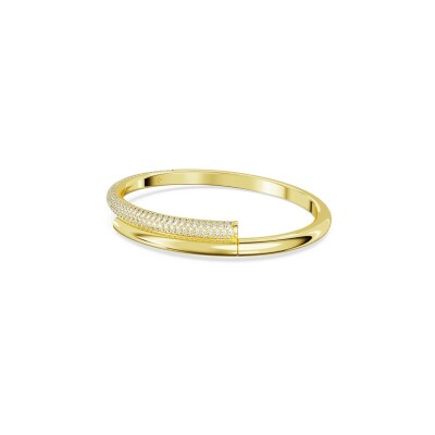 Bracelet Jonc Swarovski Dextera en métal doré et cristaux Swarovski, taille S