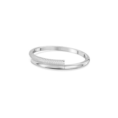 Bracelet Jonc Swarovski Dextera en métal rhodié et cristaux Swarovski, taille S