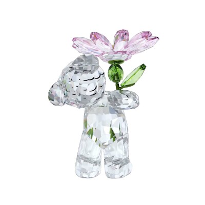 Décoration Swarovski Ourson Kris Une Marguerite pour Toi en cristaux Swarovski
