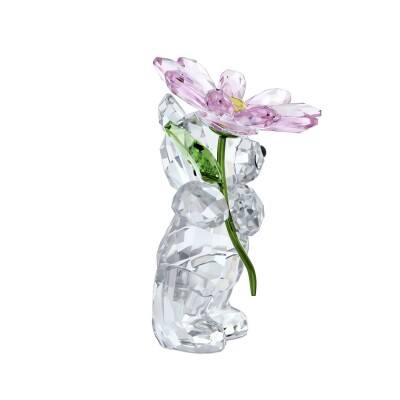 Décoration Swarovski Ourson Kris Une Marguerite pour Toi en cristaux Swarovski