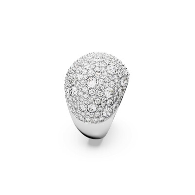 Bague Cocktail Swarovski Sublima Luna en métal rhodié et cristaux Swarovski, taille 52