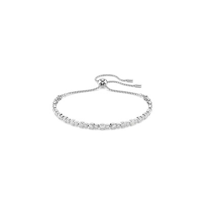 Bracelet Swarovski Matrix en métal rhodié et cristaux Swarovski, taille M