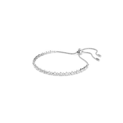 Bracelet Swarovski Matrix en métal rhodié et cristaux Swarovski, taille M