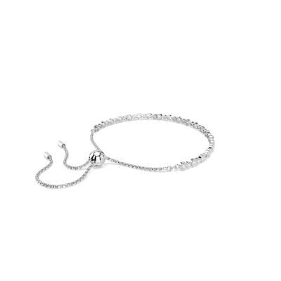 Bracelet Swarovski Matrix en métal rhodié et cristaux Swarovski, taille M