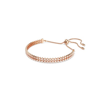 Bracelet Swarovski Matrix en métal doré et cristaux Swarovski, taille M