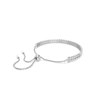 Bracelet Swarovski Matrix en métal rhodié et cristaux Swarovski, taille M