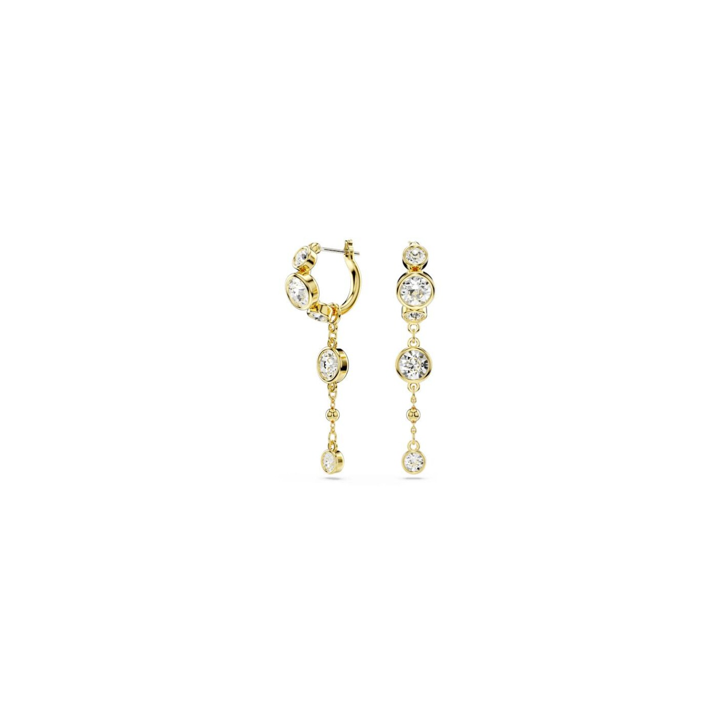 Boucles d'oreilles Swarovski Imber en métal doré et cristaux