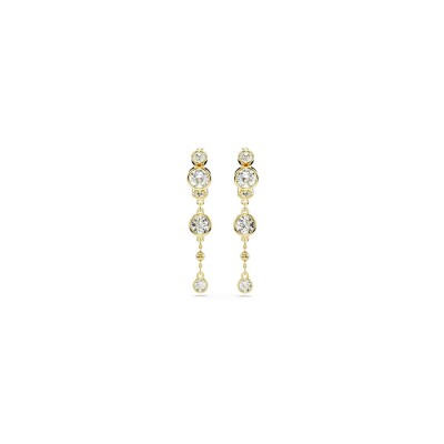 Boucles d'oreilles Swarovski Imber en métal doré et cristaux