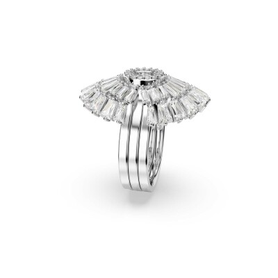 Bague Swarovski Idyllia en métal rhodié et cristaux Swarovski, taille 55