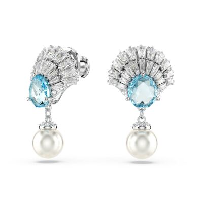 Boucles d'oreilles Swarovski Idyllia en métal rhodié et cristaux Swarovski