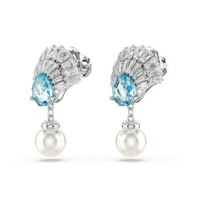 Boucles d'oreilles Swarovski Idyllia en métal rhodié et cristaux Swarovski