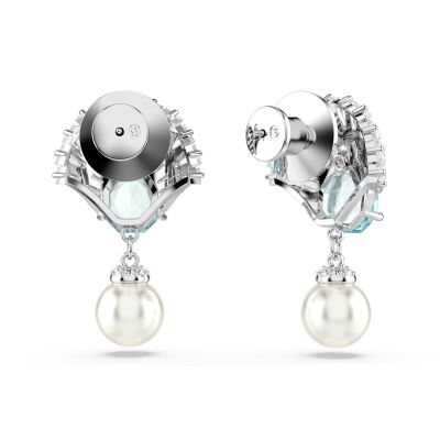 Boucles d'oreilles Swarovski Idyllia en métal rhodié et cristaux Swarovski