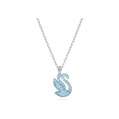 Pendentif Swarovski Iconic Swan en métal rhodié et cristaux