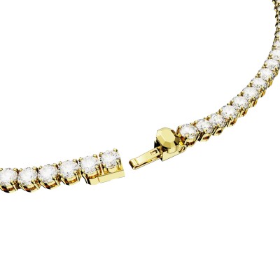 Collier Tennis Swarovski Matrix en métal doré et cristaux Swarovski