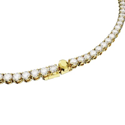 Collier Tennis Swarovski Matrix en métal doré et cristaux Swarovski