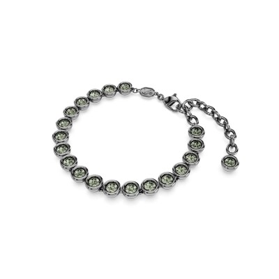Bracelet Tennis Swarovski Imber en ruthénium et cristaux Swarovski, taille M