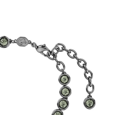 Bracelet Tennis Swarovski Imber en ruthénium et cristaux Swarovski, taille M