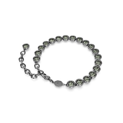 Bracelet Tennis Swarovski Imber en ruthénium et cristaux Swarovski, taille M